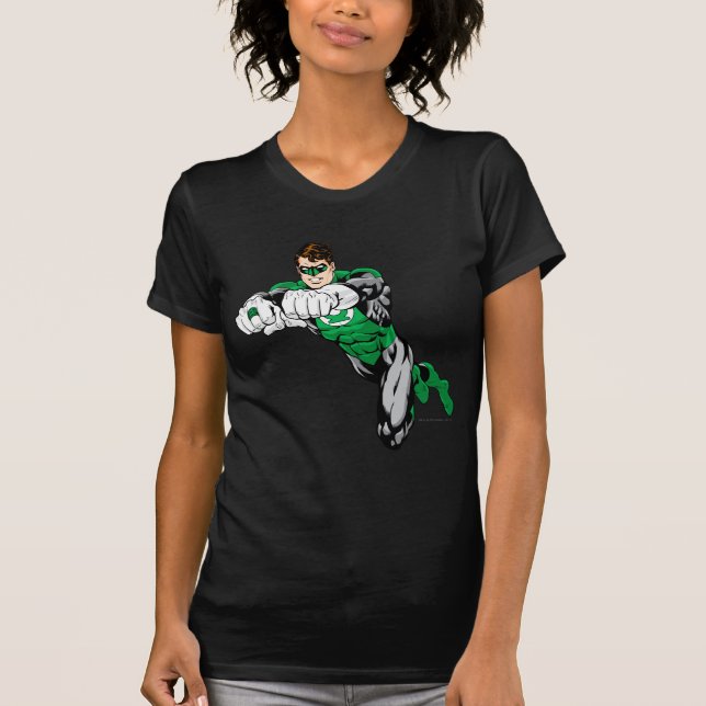 Camiseta Linterna verde - Ambos brazos hacia adelante (Anverso)