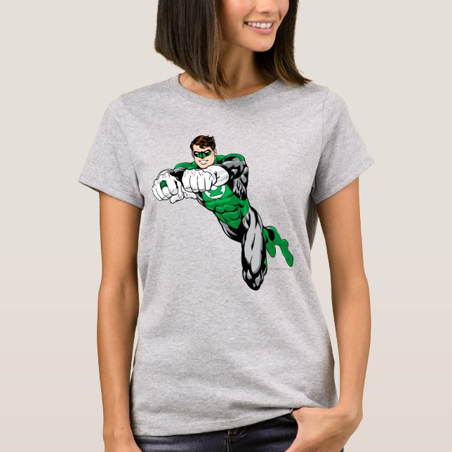 Camiseta Linterna verde - Ambos brazos hacia adelante (Anverso)