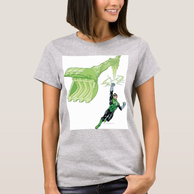 Camiseta Linterna verde - Comic, con máquina (Anverso)