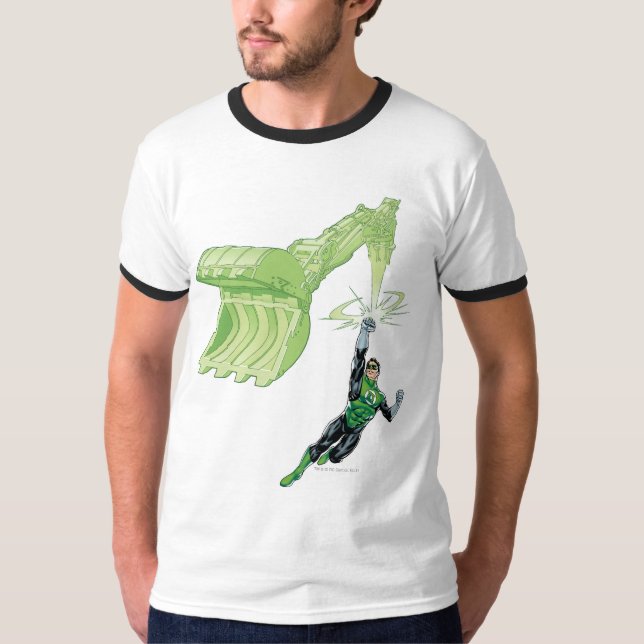 Camiseta Linterna verde - Comic, con máquina (Anverso)