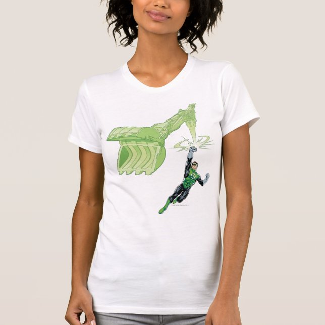Camiseta Linterna verde - Comic, con máquina (Anverso)