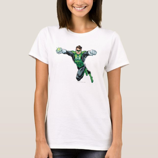 Camiseta Linterna verde: cómic, mirando hacia adelante (Anverso)