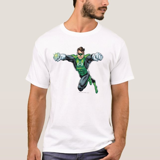 Camiseta Linterna verde: cómic, mirando hacia adelante (Anverso)