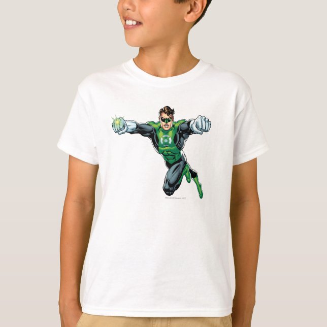 Camiseta Linterna verde: cómic, mirando hacia adelante (Anverso)