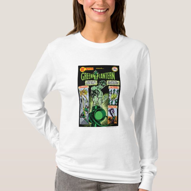 Camiseta Linterna verde - Cómic sombreado verde (Anverso)