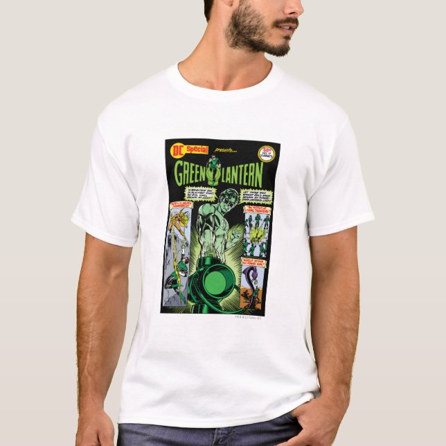Camiseta Linterna verde - Cómic sombreado verde (Anverso)