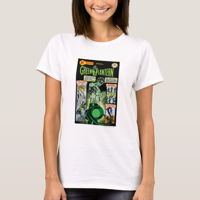 Camiseta Linterna verde - Cómic sombreado verde (Anverso)
