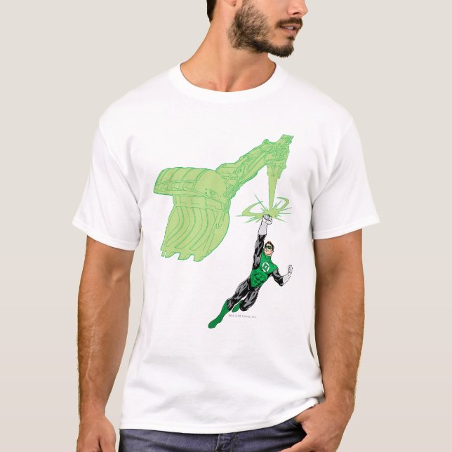 Camiseta Linterna verde - completamente representada, con m (Anverso)