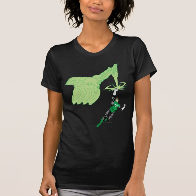 Camiseta Linterna verde - completamente representada, con m (Anverso)