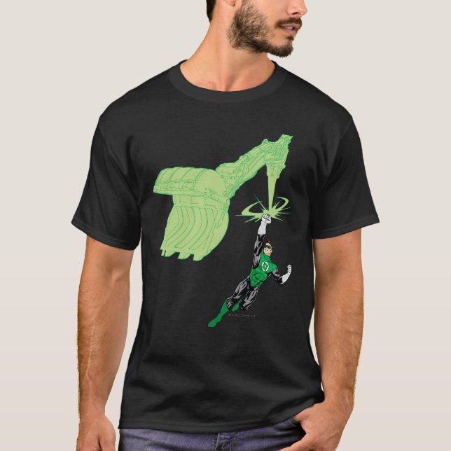Camiseta Linterna verde - completamente representada, con m (Anverso)