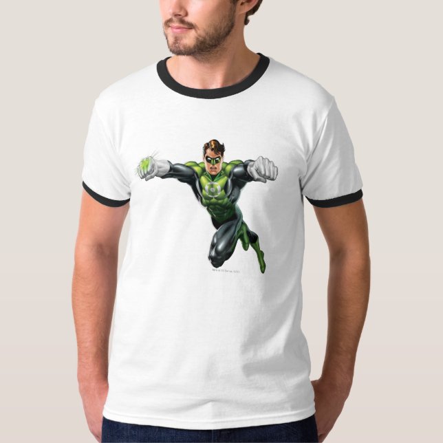 Camiseta Linterna verde - completamente representada, miran (Anverso)