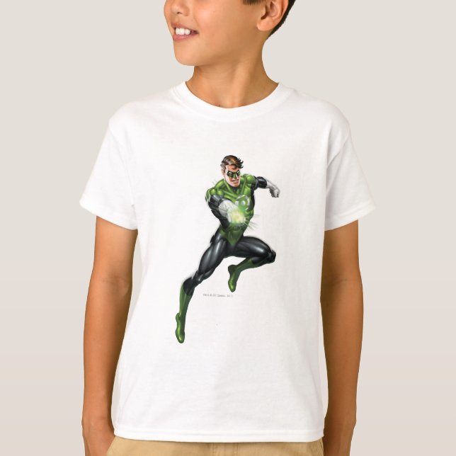 Camiseta Linterna verde - completamente representada, salta (Anverso)