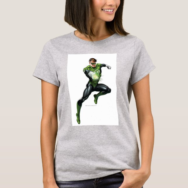 Camiseta Linterna verde - completamente representada, salta (Anverso)