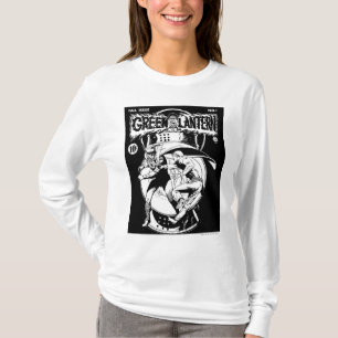 Camiseta Linterna verde con capa en lucha, negro y blanco