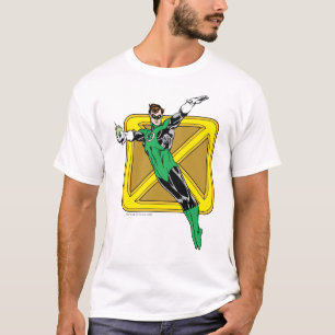 Camiseta Linterna verde con el fondo
