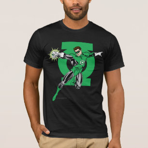 Camiseta Linterna verde con el fondo del logotipo