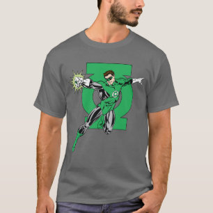 Camiseta Linterna verde con el fondo del logotipo