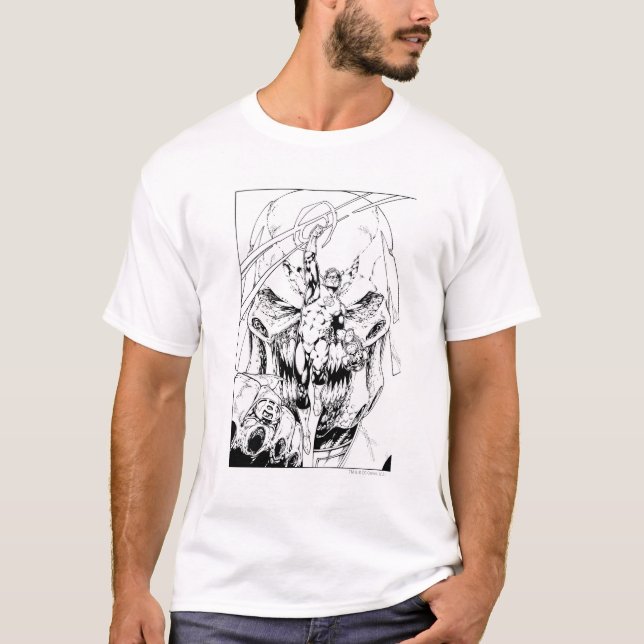 Camiseta Linterna verde con flujo de luz (Anverso)