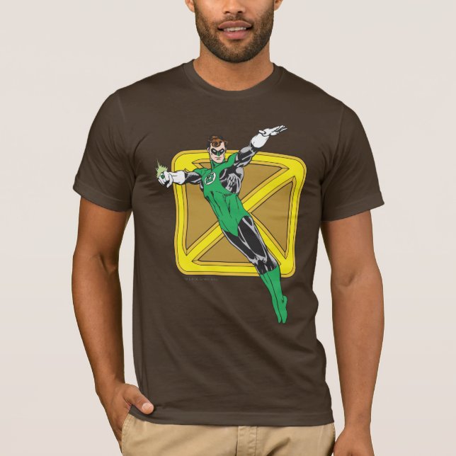 Camiseta Linterna verde con fondo (Anverso)
