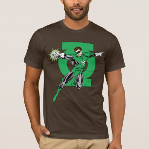Camiseta Linterna verde con fondo de logotipo