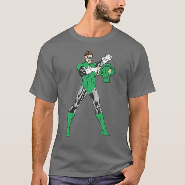 Camiseta Linterna verde con linterna (Anverso)