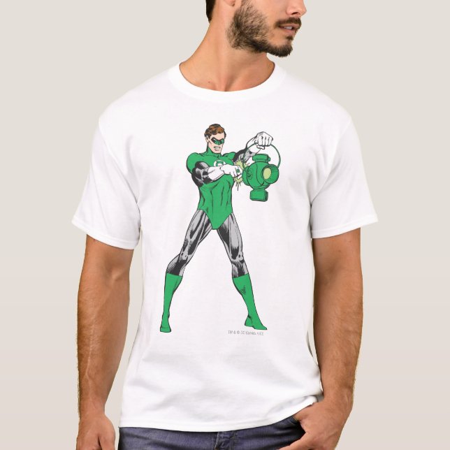 Camiseta Linterna verde con linterna (Anverso)