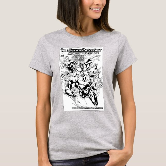 Camiseta Linterna verde - Cubierta de archivos y orígenes s (Anverso)