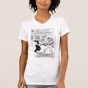 Camiseta Linterna verde en el anillo, blanco y negro