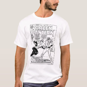 Camiseta Linterna verde en el anillo, blanco y negro
