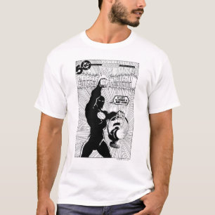 Camiseta Linterna verde: linterna brillante, negra y blanca