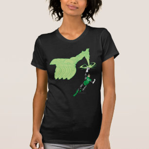 Camiseta Linterna verde - rendida completamente, con la