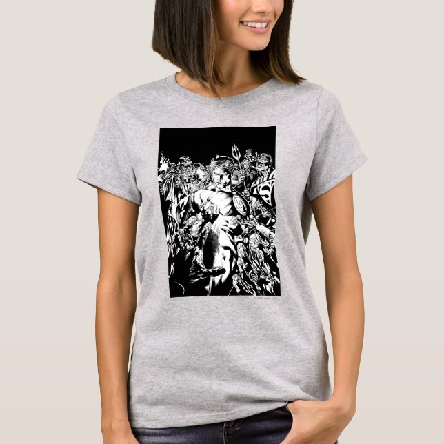 Camiseta Linterna verde rodeada (Anverso)