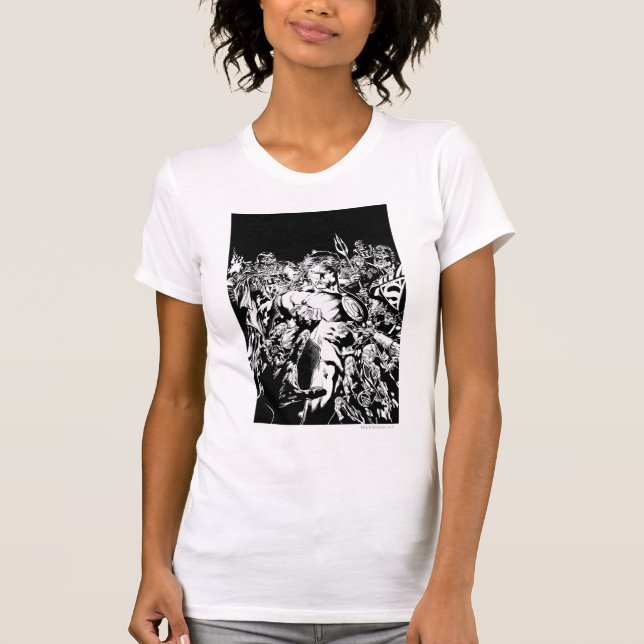 Camiseta Linterna verde rodeada (Anverso)