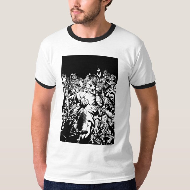 Camiseta Linterna verde rodeada (Anverso)