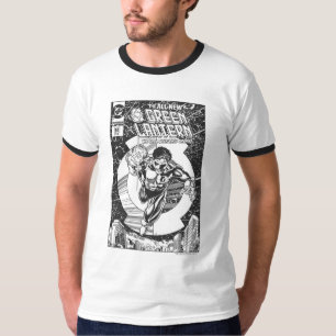 Camiseta Linterna verde - toda comienza aquí, negro y pizca