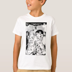 Camiseta Linterna verde vs linterna verde, negro y blanco