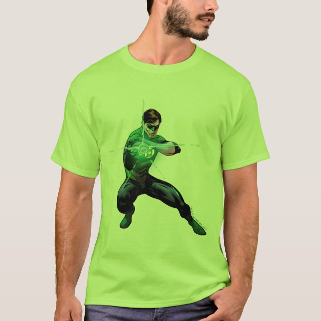 Camiseta Linterna verde y anillo brillante (Anverso)