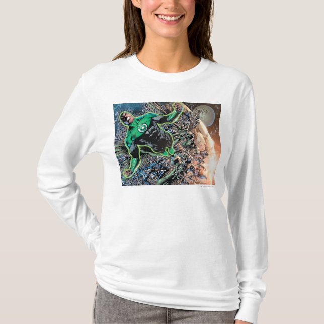 Camiseta Linterna verde y luna (Anverso)