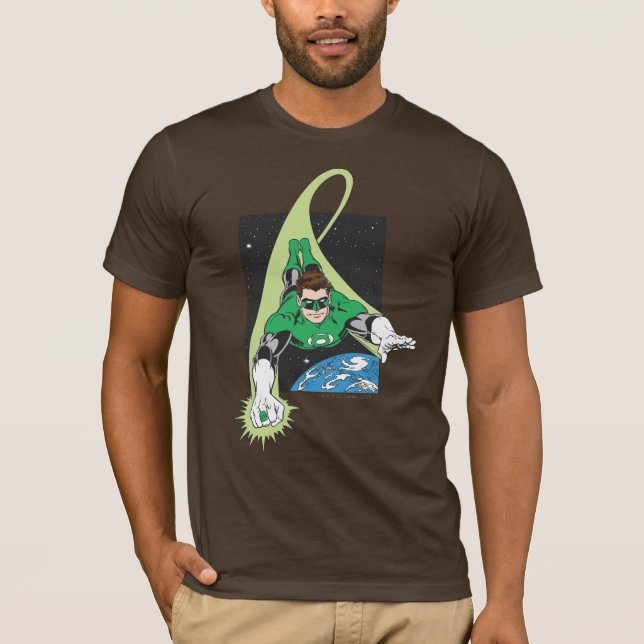 Camiseta Linterna verde y tierra (Anverso)