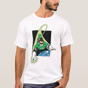 Camiseta Linterna verde y tierra