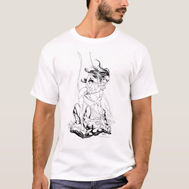 Camiseta Linterna verde y zafiro estrella (Anverso)