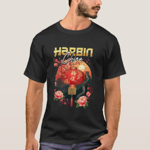 Camiseta Linternas Chinas de Recuerdo de Vacaciones en Harb