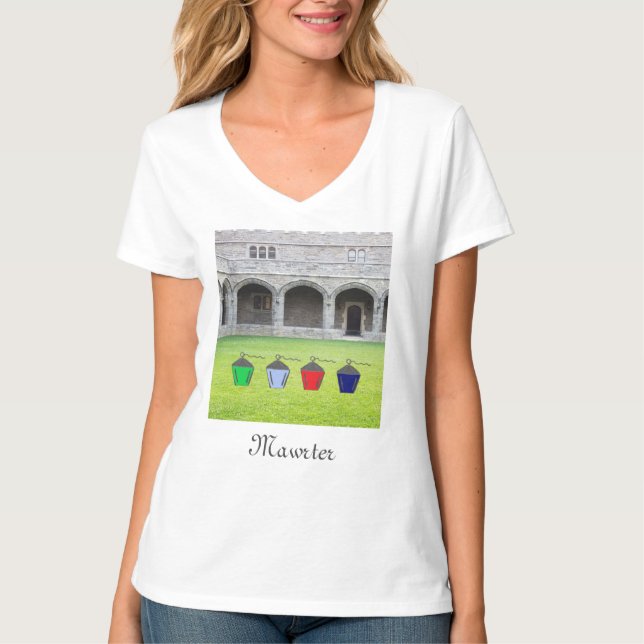 Camiseta Linternas de Bryn Mawr en Cloisters (Anverso)