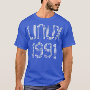 Camiseta Linu 1991 para Geeks de software libre molestos