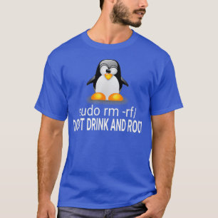 Camiseta Linu amante No beba el lema gracioso raíz Tu tee