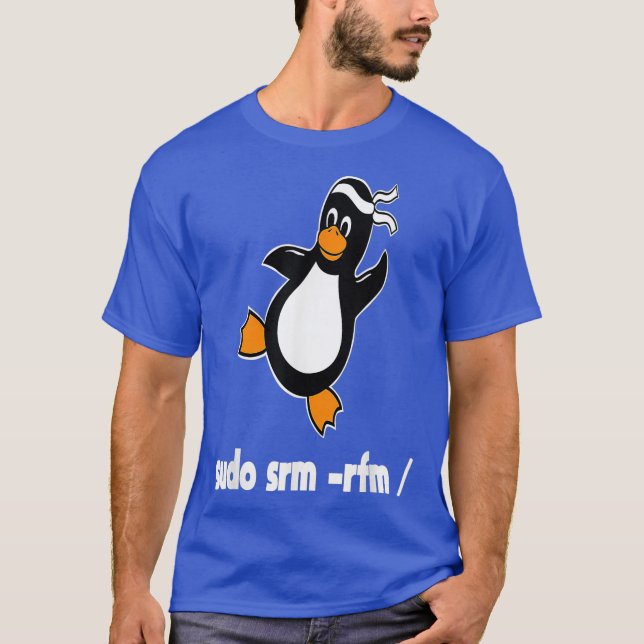 Camiseta Linu Developer Linu Penguin (Anverso)