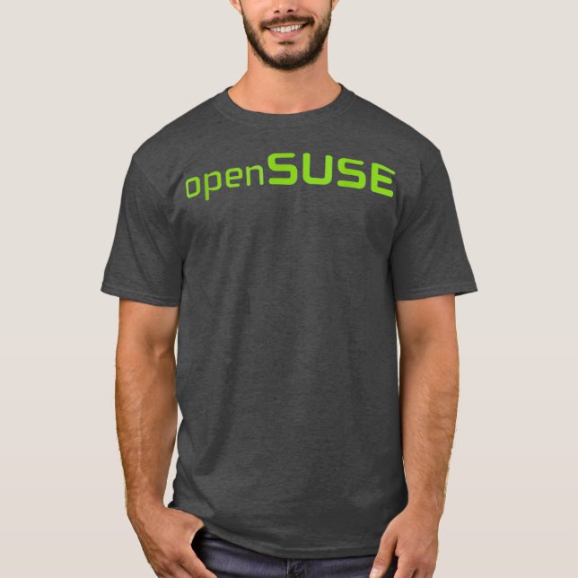 Camiseta Linu openSUSE lover tagline Open Source Os tee (Anverso)