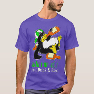 Camiseta Linu Penguin Sudo Rm Rf No bebo ni raíz