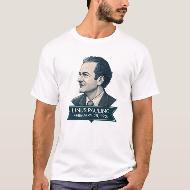 Camiseta Linus Pauling 1901 (Anverso)