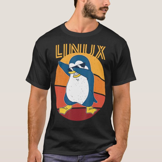 Camiseta Linux Admin Guay Pingüin Nerd Informatics (Anverso)